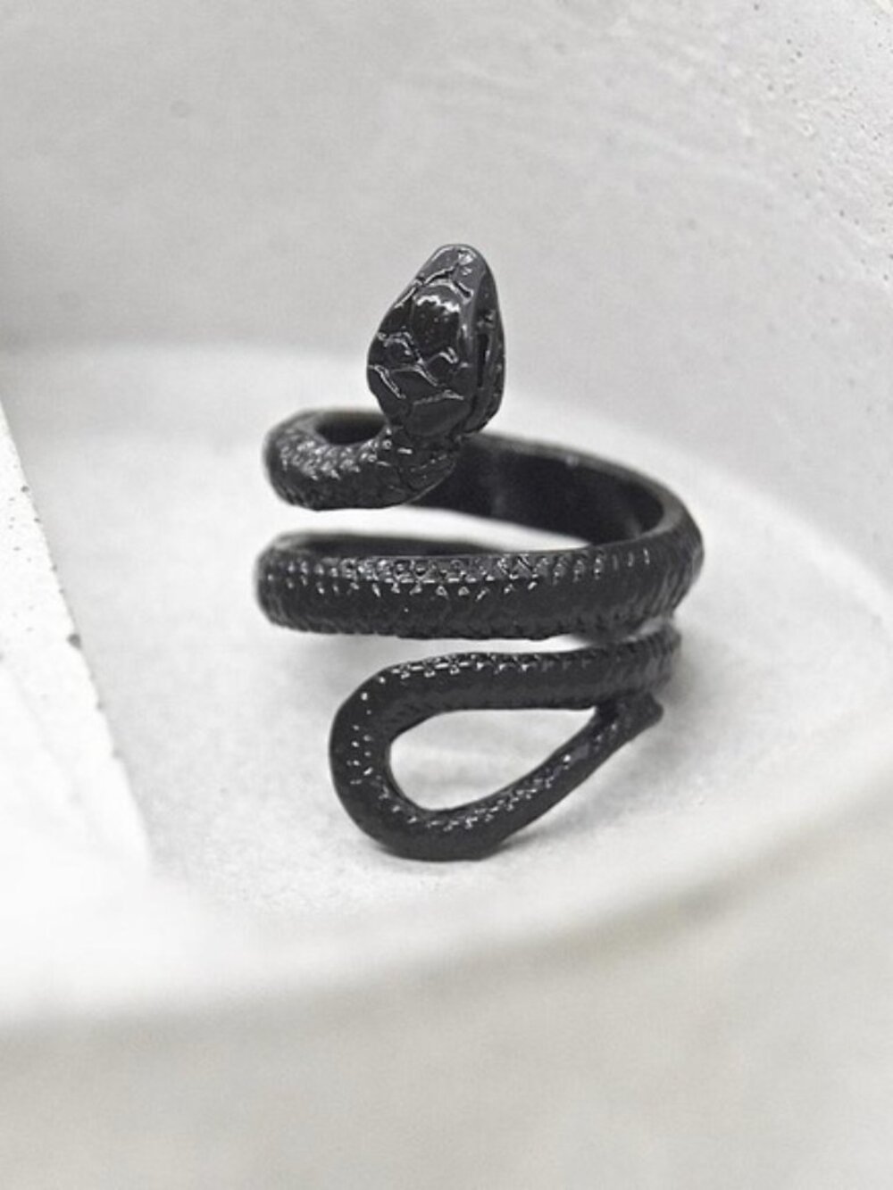 Black Snake Wrap Ring